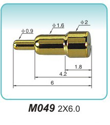Spring thimble M049 2x6.0pogopin factory pogo pin price