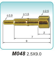 Spring thimble M048 2.5x9.0pogopin factory pogo pin socket Vendor