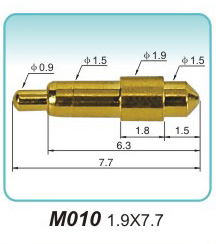 Spring probe M010 1.9x7.7pogopin factory Spring contact pin company