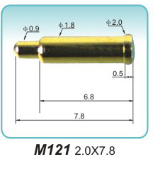 Charging probe M121 2.0X7.8 pogopin factory a thimble Vendor