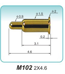 Spring probe M102 2x4.6 pogopin factory