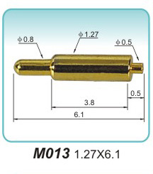Spring probe M013 1.27x6.1pogopin factory Solder-cup Pogo Pin company