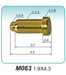 Charging pin M063 1.9X4.3 pogopin factory a thimble company