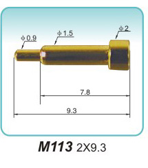 Spring contact needle M113 2x9.3 pogopin factory pogo pin socket company