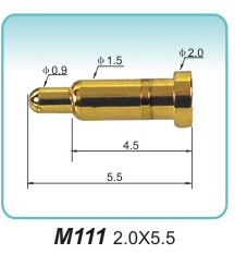 Spring contact needle M111 2.0x5.5 pogopin factory Connector company