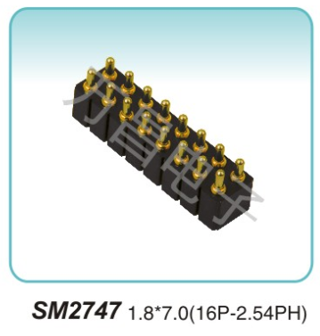 SM2747 1.8x7.0(16P-2.54PH)pogopin pogopin connector Thimble connector magnetic pogo pin connector