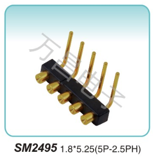 SM2495 1.8x5.25(5P-2.5PH)pogopin pogopin connector Thimble connector magnetic pogo pin connector