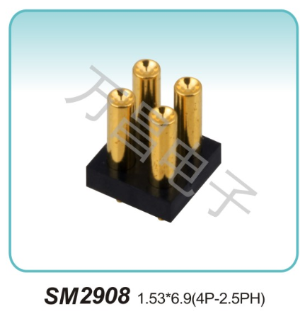SM2908 1.53x6.9(4P-2.5PH)pogopin pogopin connector Thimble connector magnetic pogo pin connector