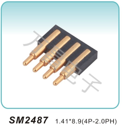 SM2487 1.41x8.9(4P-2.0PH)pogopin pogopin connector Thimble connector magnetic pogo pin connector