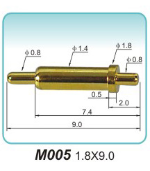 What are the characteristics of the gold-plated antenna pogo pin?(图1)