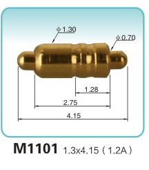 Double-ended spring thimble M1101 1.3x4.15(1.2A)padlock probes Production