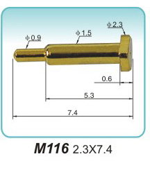 Shaped Probe M116 2.3X7.4