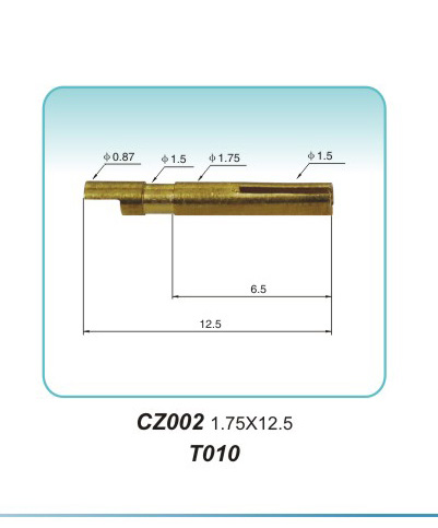 Pin type CZ002 1.75X12.5 T010pogopin pogopin connector Thimble connector magnetic pogo pin connector