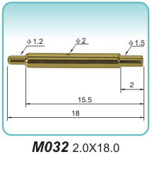 Spring contact pin M032 2.0x18.0