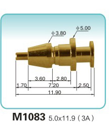 Double-ended spring thimble M1083 5.011.9 (3A)pogo connector Direct sales