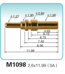 M1098 2.6x11.99 (5A)gold electrode Merchant