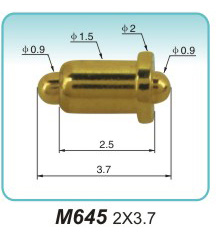 Double-ended spring probe M645 2X3.7pogo connector price