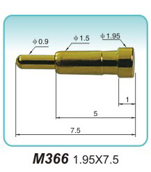 Spring contact pin
