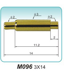 Copper spring terminal  M096 3×14