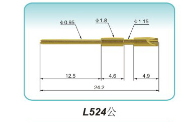 Pin type L524 pogopin pogopin connector Thimble connector magnetic pogo pin connector