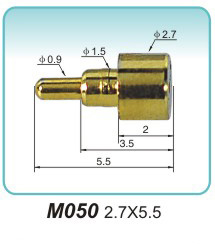 Brass spring terminal M050 2.7X5.5