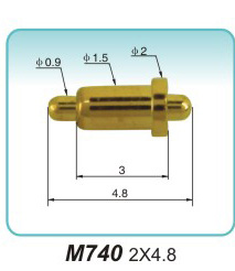 Double-ended spring probe M740 2X4.8pogo connector Processing