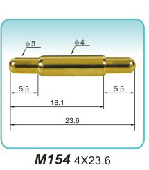Double-ended spring thimble M154 4X23.6pogo connector Wholesale