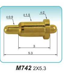 Double-ended spring probe M742 2X5.3pogo pin connector Merchant