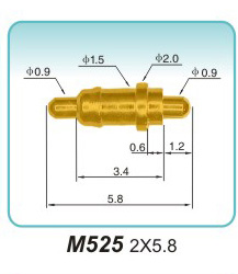 Double-ended spring probe M525 2X5.8metal electrode price