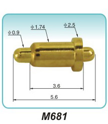 Double-ended spring thimble M681pogo connector Processor
