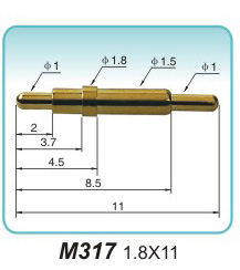 Antenna thimble connector M317 1.8X11