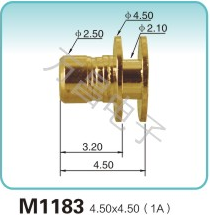 M1183 4.50x4.50(1A)battery electrode Merchant