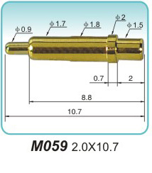 Electronic spring contacts M059 2.0X10.7