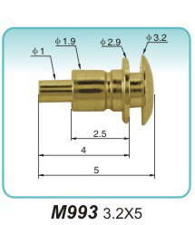 Elastic electrode M993 3.2X5Contact pin Vendor