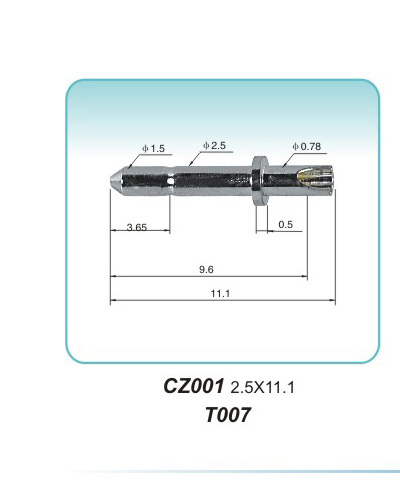 Pin type CZ001 2.5X11.1 T007pogopin pogopin connector Thimble connector magnetic pogo pin connector