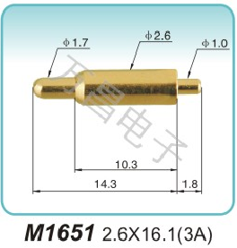 M1651 2.6X16.1(3A)Electronic connector manufacturer