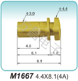 M1667 4.4X8.1(4A)Electronic connector Merchant