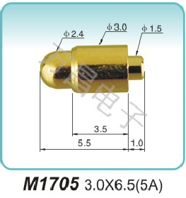 M1705 3.0X6.5(5A)  Electronic Cigarette Pogo Pin Wholesale