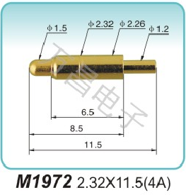 High current probe M1972 2.32X11.5(4A)Elastic contact Wholesale