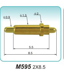 Double-ended spring thimble M595 2X8.5metal electrode Processor