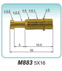 Elastic electrode M883 5X16Contact pin Processing