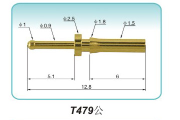 Pin type T479pogopin pogopin connector Thimble connector magnetic pogo pin connector