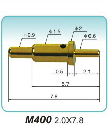 Spring probe M400 2.0x7.8