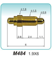 Double-ended spring thimble M484 1.9X6metal electrode Wholesale