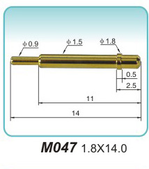 Ground spring thimble M047 1.8X14.0