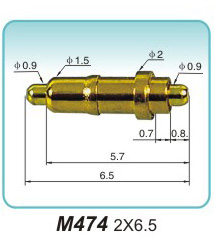 Double-ended spring pogo pin M474 2X6.5spring loaded pogo pins Merchant