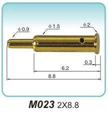 POGO PIN M023 2x8.8pogo pin socket Production