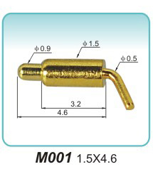 Why should the contact direction of the spring thimble be vertical to the front?