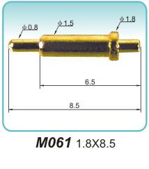 pogo pin connector M061 1.8x8.57G RF Pogo Pin Production