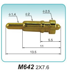 Double-ended spring thimble M642 2X7.6pogo connector Merchant